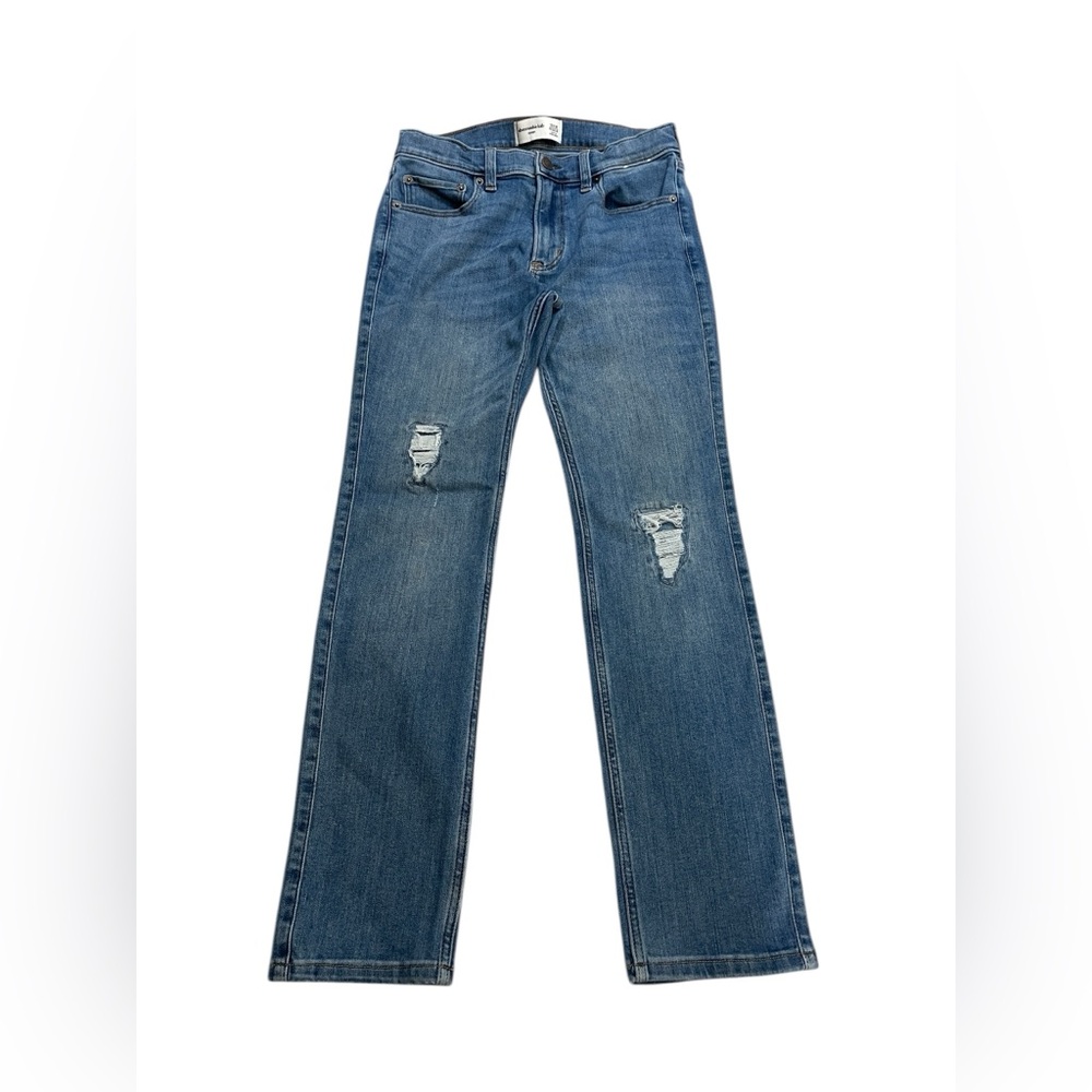 Abercrombie Kids Skinny Straight Blue Jeans Boys Size 13/14 Regular
